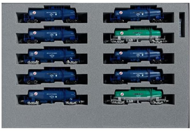 KATON 게이지 타키 43000+타키 1000 일본 오일 터미널 10량 세트 101935 철도모형 화차, 1개, 상세페이지 참조