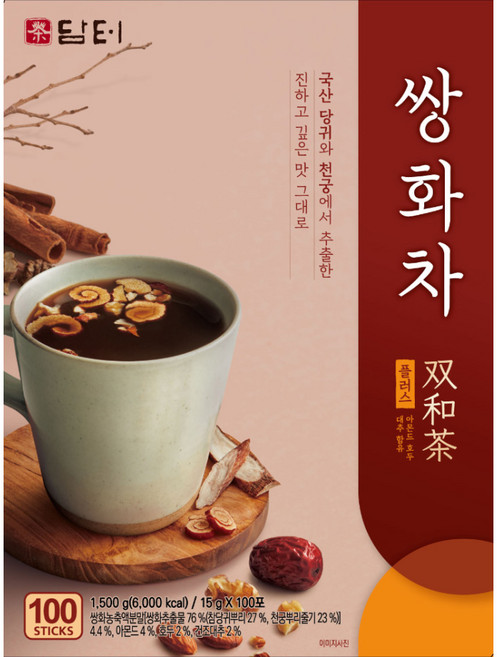담터 쌍화차 플러스, 15.5g, 100개입, 1개