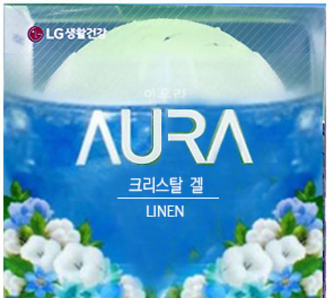 아우라 크리스탈겔 방향제 130g 3종택1, 1개