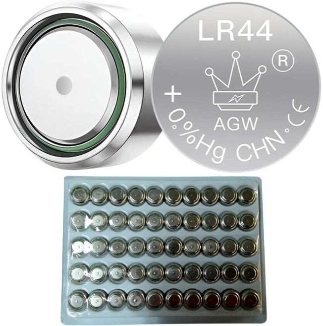 AG13 (LR44 357A SR44 SR44SW L1154 A675)通用電池 1.55V, 1套, 50個裝