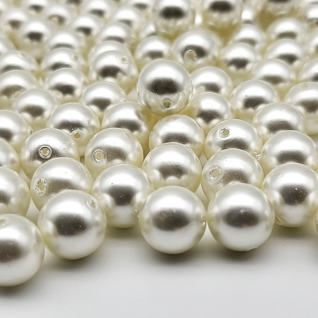 [모크재료방] 핵진주 8mm, 50개, 화이트