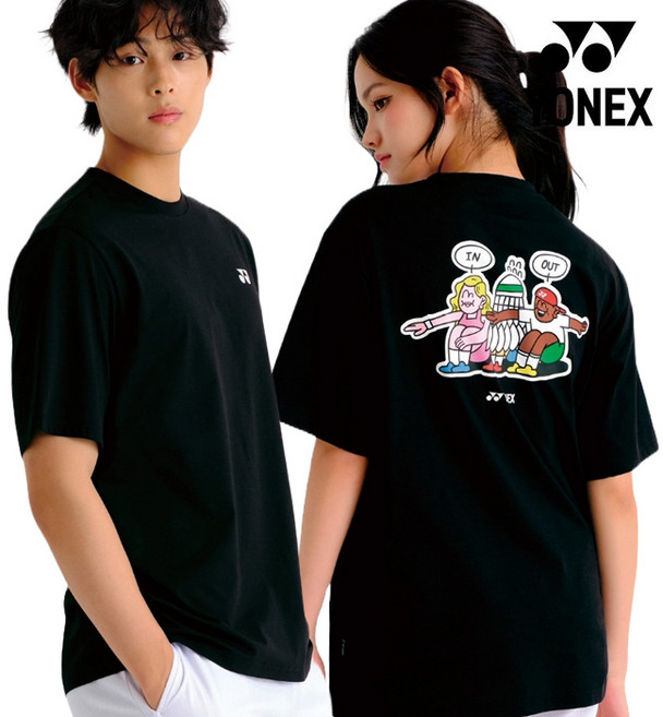 요넥스 티셔츠 253TS042U 남녀공용 오버핏 단체복 배드민턴 상의 오남스포츠