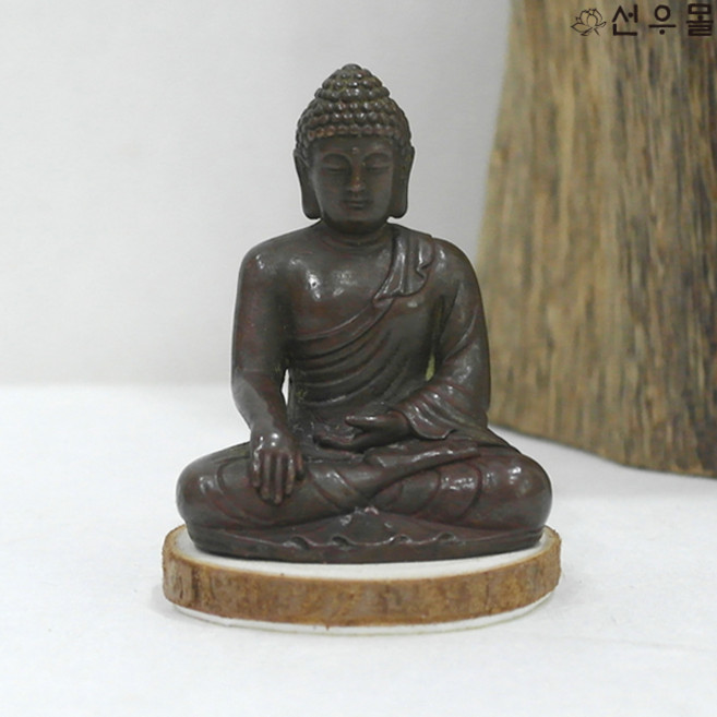 청동호신불 석가모니불 - 앤틱불상 엔틱소품 불교용품 인테리어장식, 1개