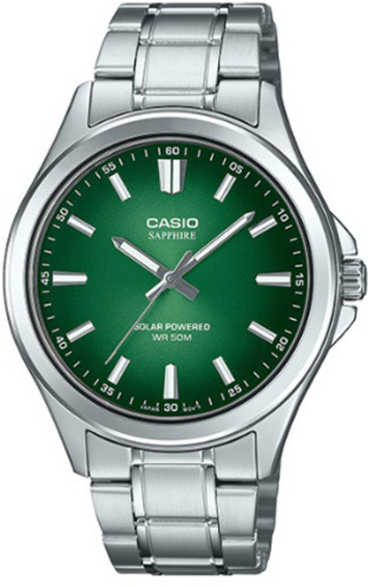 카시오 시계 MTS-RS100D-3A 남성용 손목시계 태양광충전 사파이어글라스 솔라파워 CASIO 정품