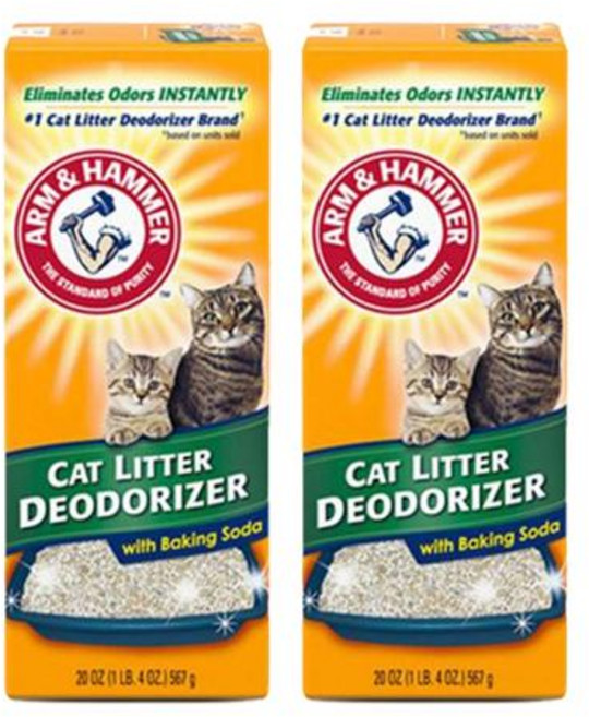 암앤해머 고양이 모래 탈취제 파우더 567g 캣리터 디오더라이저 2개, 5개
