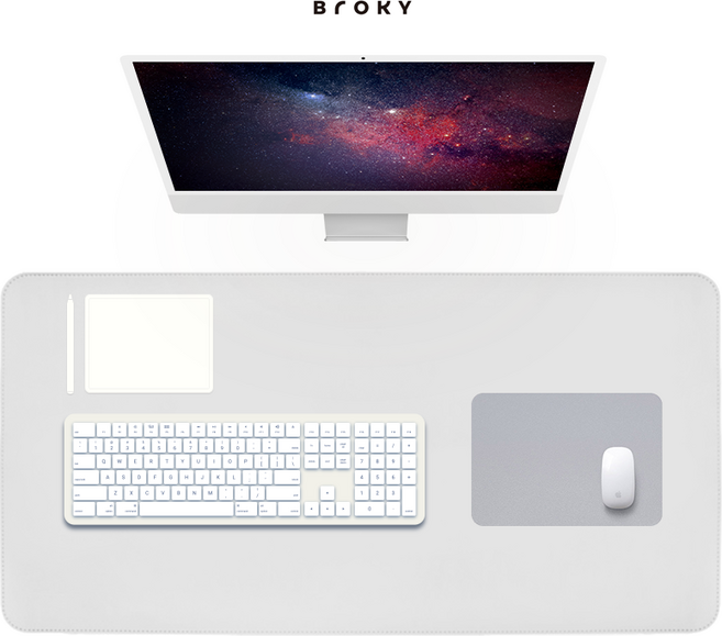 브로키 마우스패드, 그레이, 1개