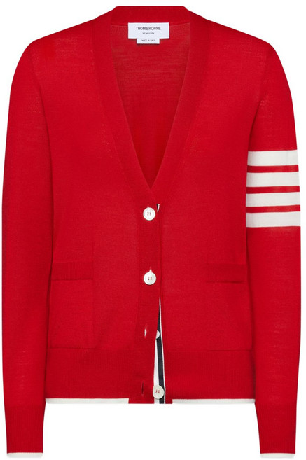 톰 브라운 4 바 파인 울 가디건