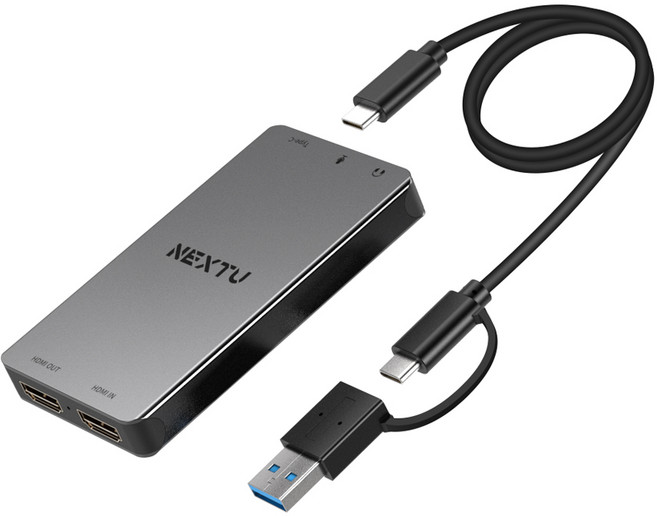 넥스트유 USB-C UHD HDMI 캡처보드 NEXT-7324HVC-4K, NEXT-7324HVC-4K 1년 무상AS