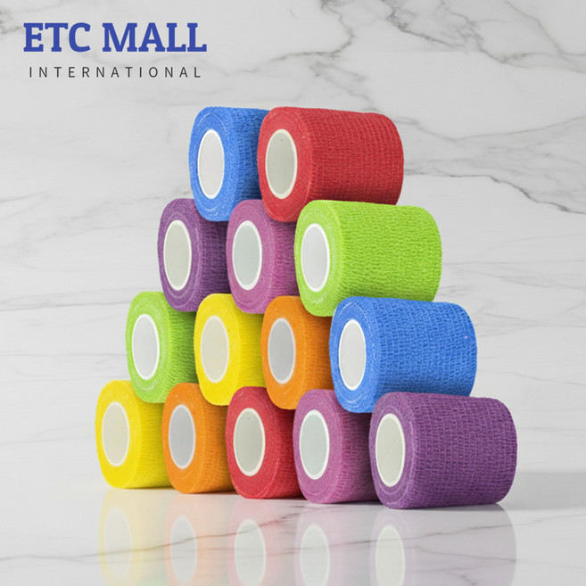 이티씨몰 자가점착 밴드 5cm 압박붕대 레인보우, 1개