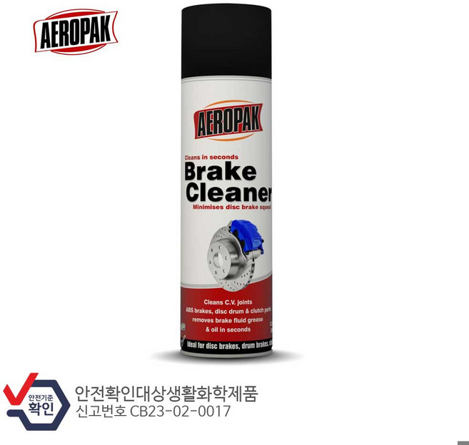 AEROPAK 브레이크 & 파츠 클리너, 1개
