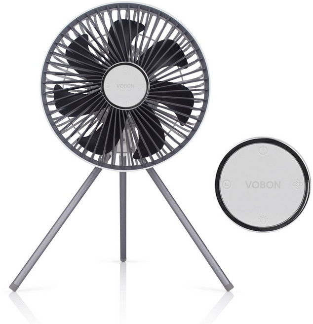 보본 캠핑 BLDC 저소음 무선 탁상용 리모컨 선풍기 써큘레이터 타프팬 10000mAh, VB-PF800W, 화이트