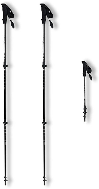 HEALING トレッキングポール カーボン 185G ポール 3 2 セット 63 135cm ハイキングポール り め コンパクト キャップ に バッグ, ブラック, け 1, 1개