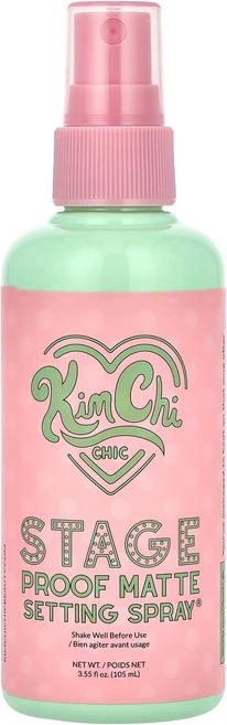 KimChi Chic Beauty 무대 프루프 매트 세팅 스프레이® 01 피니시 105ml(3.55fl oz) Kimchi Beauty (김치 시크 뷰티), KimChi Chic Beauty, 무대 프루프 매트 - 쿠팡