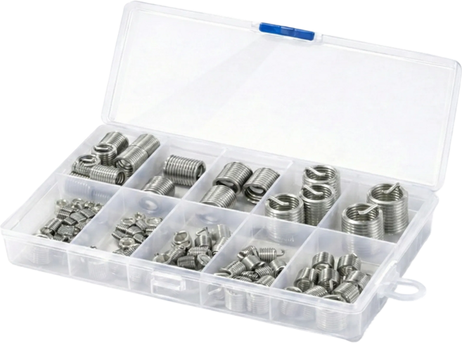 디와이툴즈 스테인리스 헬리코일 나사 인서트 세트, 1박스