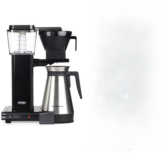 모카마스터 KBGT 보온병 커피 머신 필터 블랙 1.25리터, Single, Black