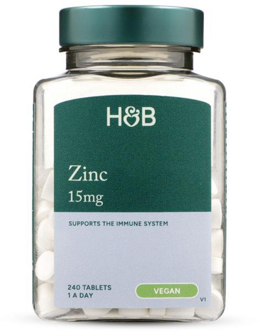 H&B Zinc 홀랜드앤바렛 아연 15mg, 1개, 240정