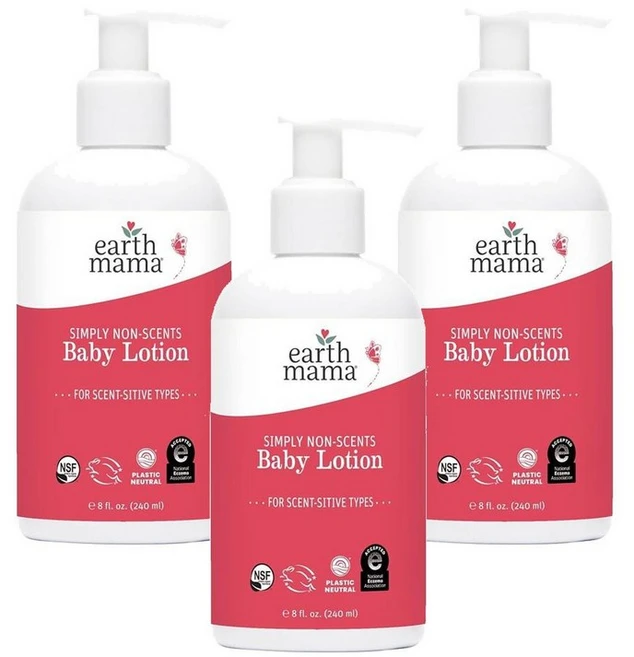 어스마마 베이비 로션 심플리 무향 칼렌듈라 크림 알로에 주스 루이보스 & 시어 버터 240ml, 3개 - 쿠팡