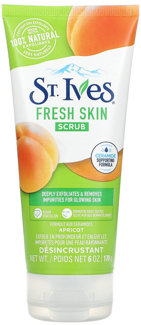 세인트이브스 2개X 프레시 스킨 살구 스크럽 170g(6oz), 170g, 2개