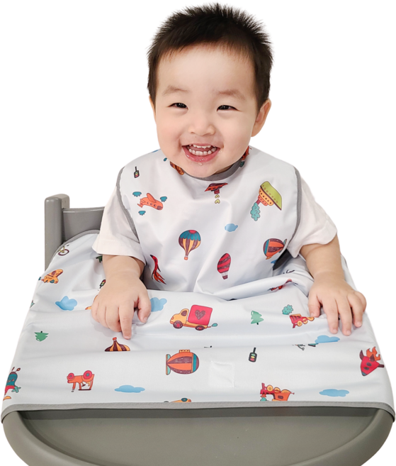 벨베이비 식탁일체형 방수 턱받이 나시 부분커버, (리뉴얼)파란나라 여행, 1개, 1개입