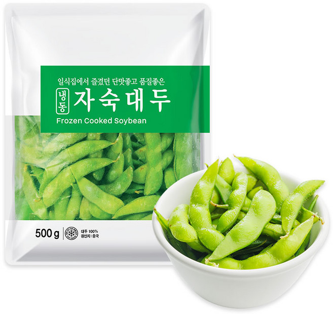 냉동 자숙대두(에다마메) 500g, 2개
