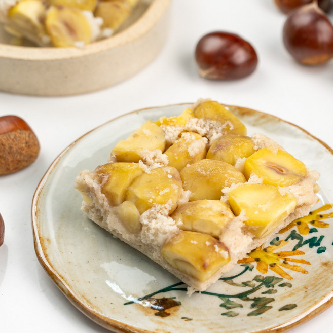 싸리재 무설탕 현미 밤설기 100g 8봉 국산 밤 63% 현미떡, 8개