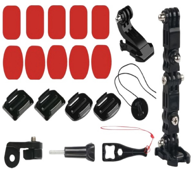 메이크스피드 헬멧 액션캠거치대 풀세트, 혼합색상