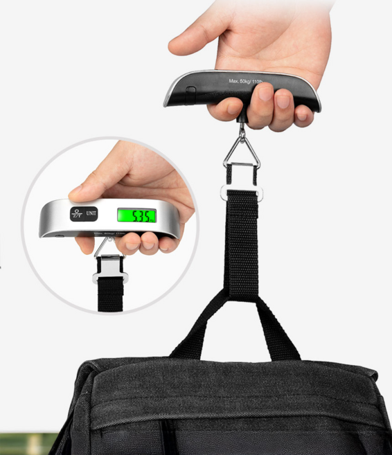 스트랩형 디지털 캐리어 손저울 여행 낚시 손저울, 1개