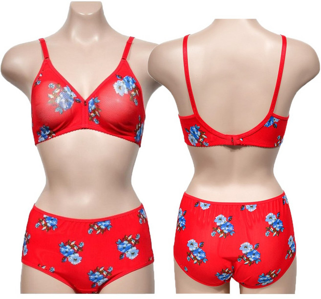 엘에이스 세신 망사 브라 노와이어 꽃무늬 팬티세트 06880