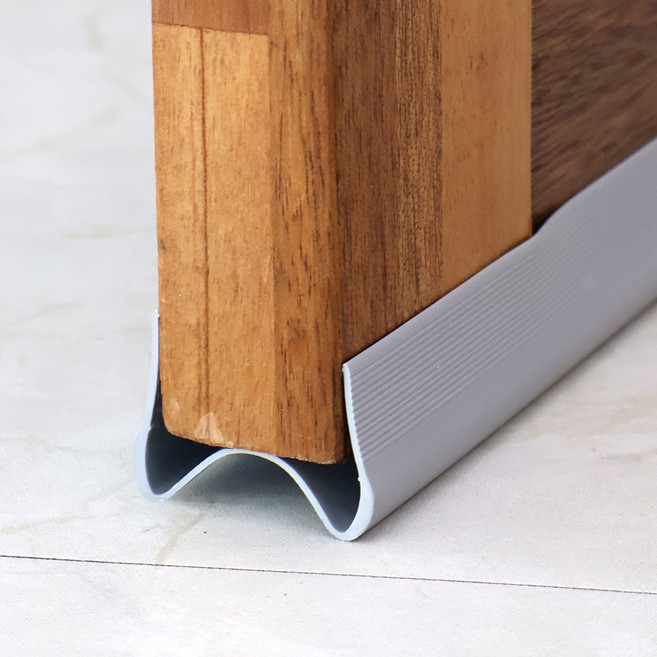 이지유 방문 틈새막이 문풍지 문틈막이 우풍 방음 빛차단 그레이, 1개