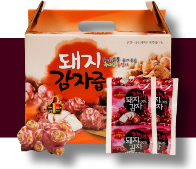 엄마애손 국산 자색 돼지감자즙 100ml 60포 1개월분, 6L