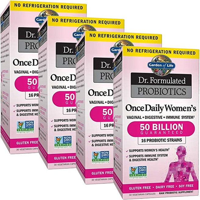 Garden of Life 女性專用益生菌膠囊, 30顆, 4罐