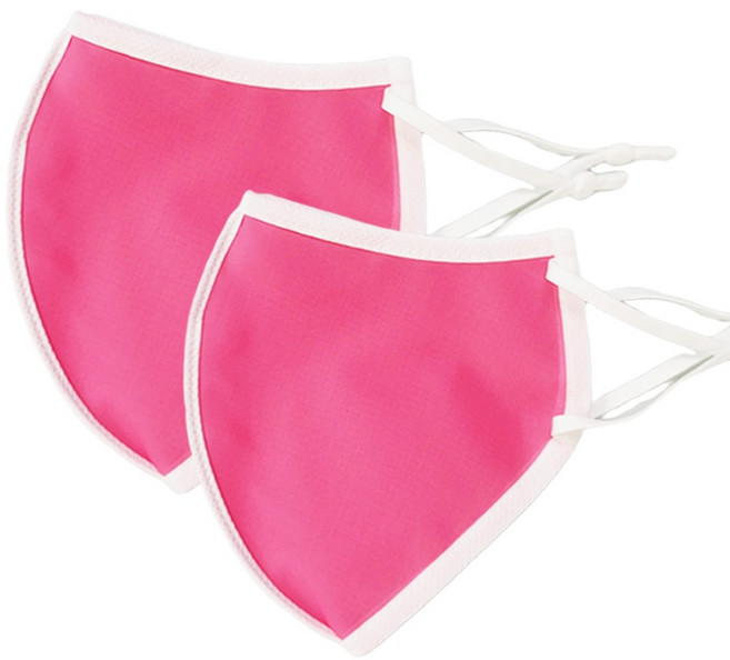 두나인 국산 숨쉬기 편한 방수 수영장 스포츠 골프 마스크 2매, 핑크