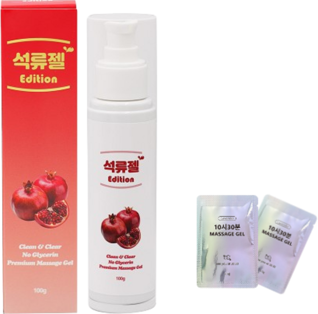 [H] 석류젤 에디션 자연유래 수용성 마사지젤 [팩젤 2개 증정], 1개, 100ml