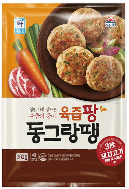 사조-대림선육즙팡동그랑땡600g, 600g, 5개