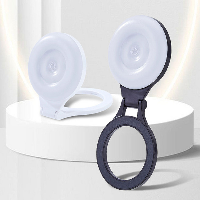 비상 맥세이프 링라이트 VS-2025MLL, 블랙, 1개