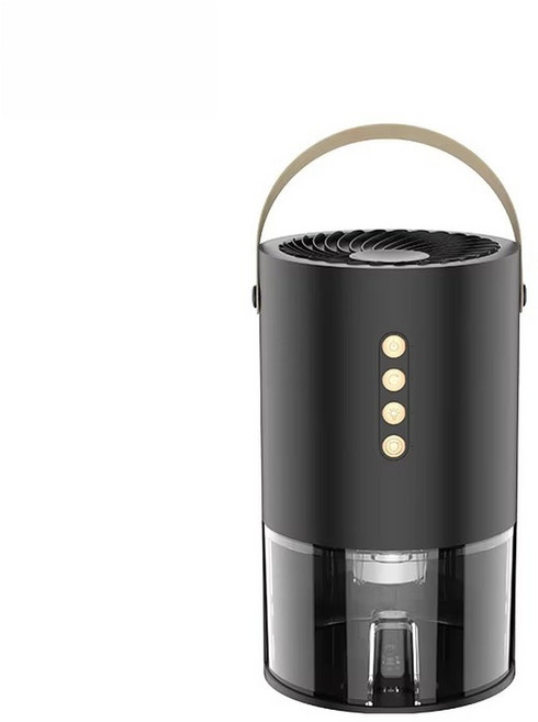 휴대용 공기 제습기 무소음 습기 흡수기 스마트 건조기 가정용 침실 사무실 주방 탈취기, Bla US