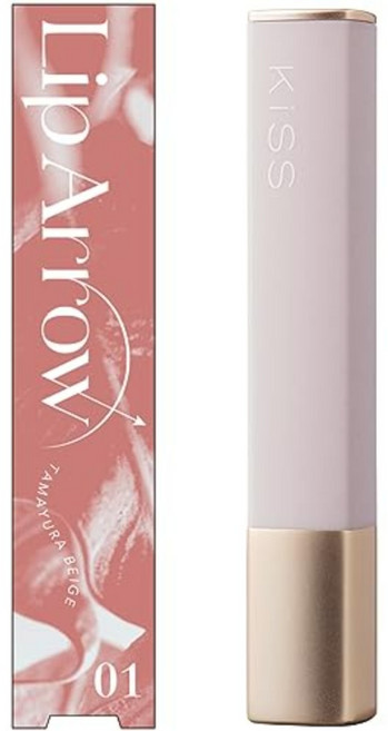 KiSS 립 애로우 초미세 립 입각 메이크업 M자형 립, 1개, 01 다마흔들 베이지