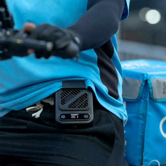 모얼벳 최대 21시간 사용 초강력 휴대용 클립형 선풍기, 블랙, BLDC ZAY-F019