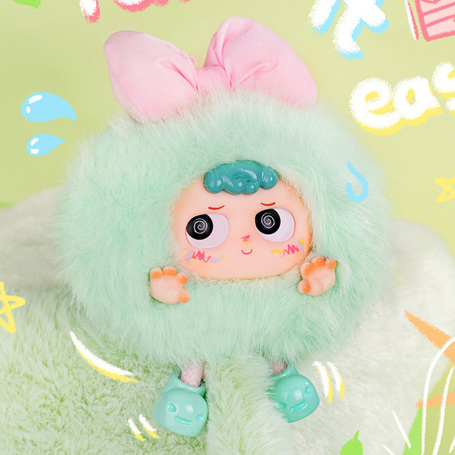 캔디스토어 헤이미 귀염뽀짝 작은 유령 블라인드 박스 | 캐릭터 봉제 인형 키링 선물용, 7개