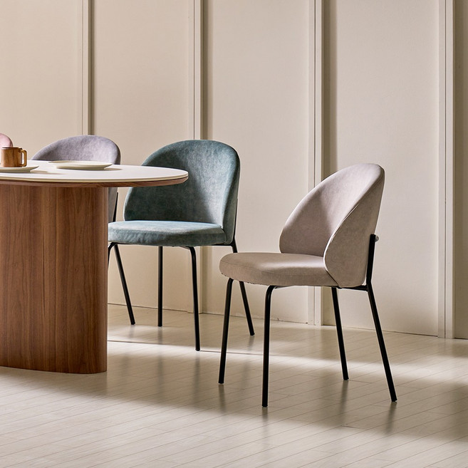 스테이인무드 편한 패브릭 인테리어 디자인 의자, 1개, 아이보리