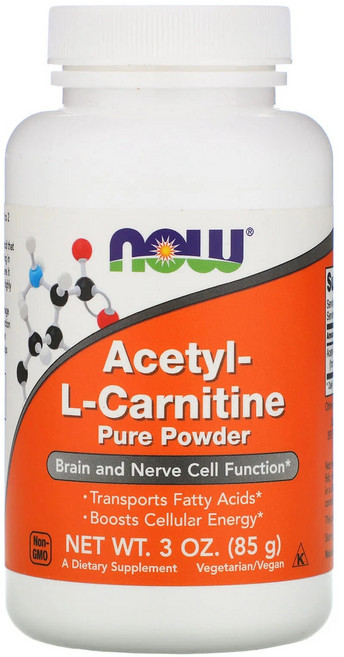 나우푸드 아세틸 L-카르니틴 퓨어 파우더 비건, 85g, 1개