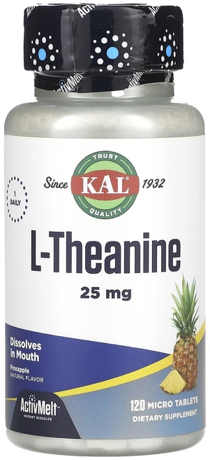 KAL L-테아닌 ActivMelt 파인애플 드림 25mg 마이크로정 120개, KALL테아닌ActivMelt파인애플드림25mg마이크로, 1개, 120정 - 쿠팡