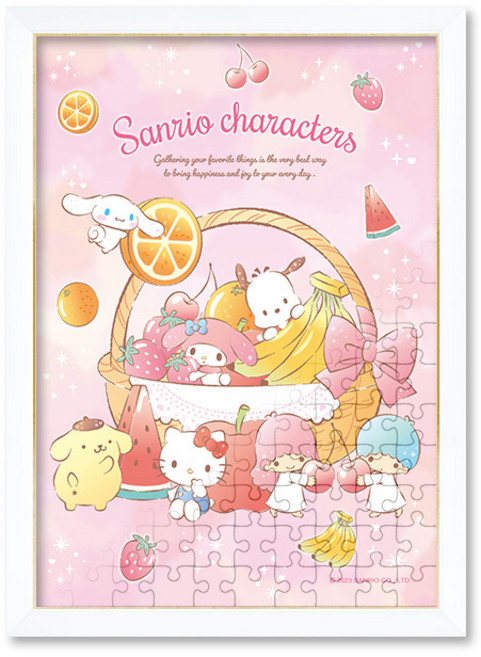산리오 과일세상 직소 퍼즐+액자 세트 캐릭터 150피스, 단품, 1개