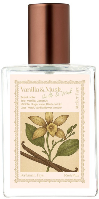 [본사 판매] 아뜰리에페이 vanilla & musk 30ml, 1개