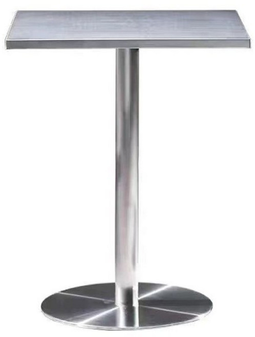 스테인레스 테이블 식탁 스틸 휴대용 접이식 원형, 1개, 스테인리스 사각 테이블