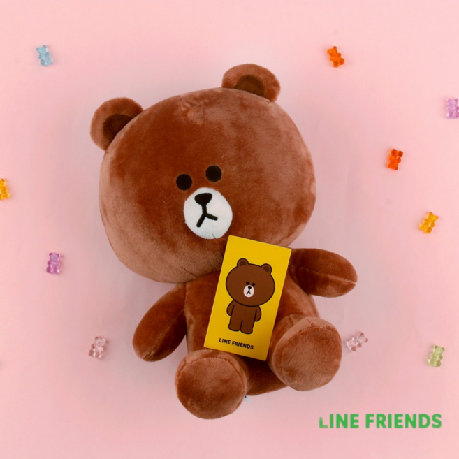 라인 프렌즈 라인프렌즈 시리즈 시팅 브라운 인형 25cm, 03. 라인 프렌즈 샐리 인형 18cm