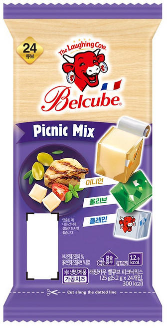 래핑카우 벨큐브 피크닉믹스 24큐브 (125g), 1개, 125g