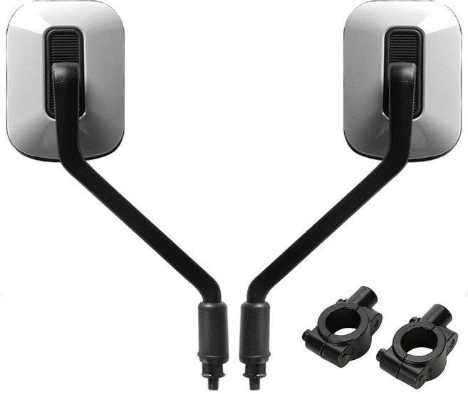 발통마켓 자전거 백미러 사이드미러 8mm 핸들바 장착가능 바이크 전동킥보드, 실버, 1세트