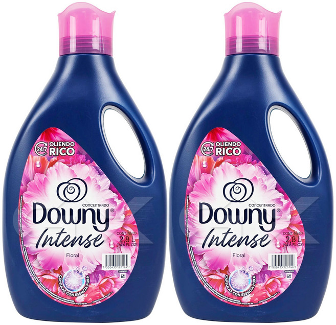 다우니 섬유유연제 아로마 플로럴 본품, 2.8L, 2개