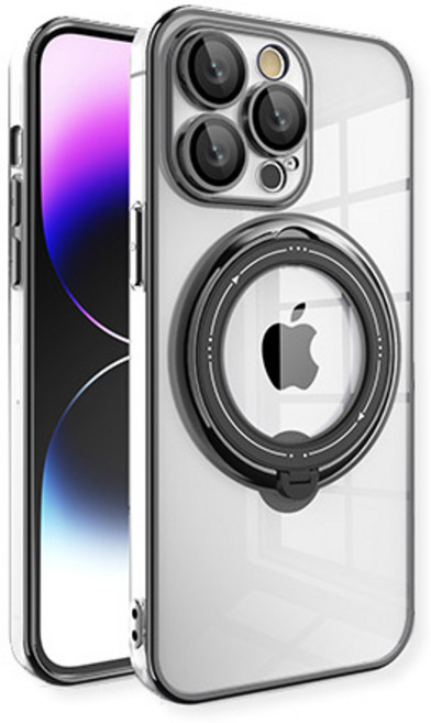 이케미 아이폰15시리즈 맥세이프 컬러풀 스텐드링 케이스